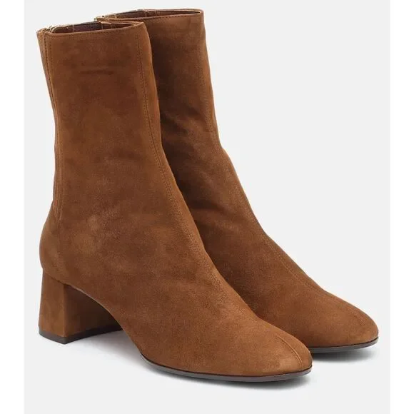 AQUAZZURA Saint Honoré 50 suede ankle boots Size EU41/US11 $950 - Picture 4 of 12